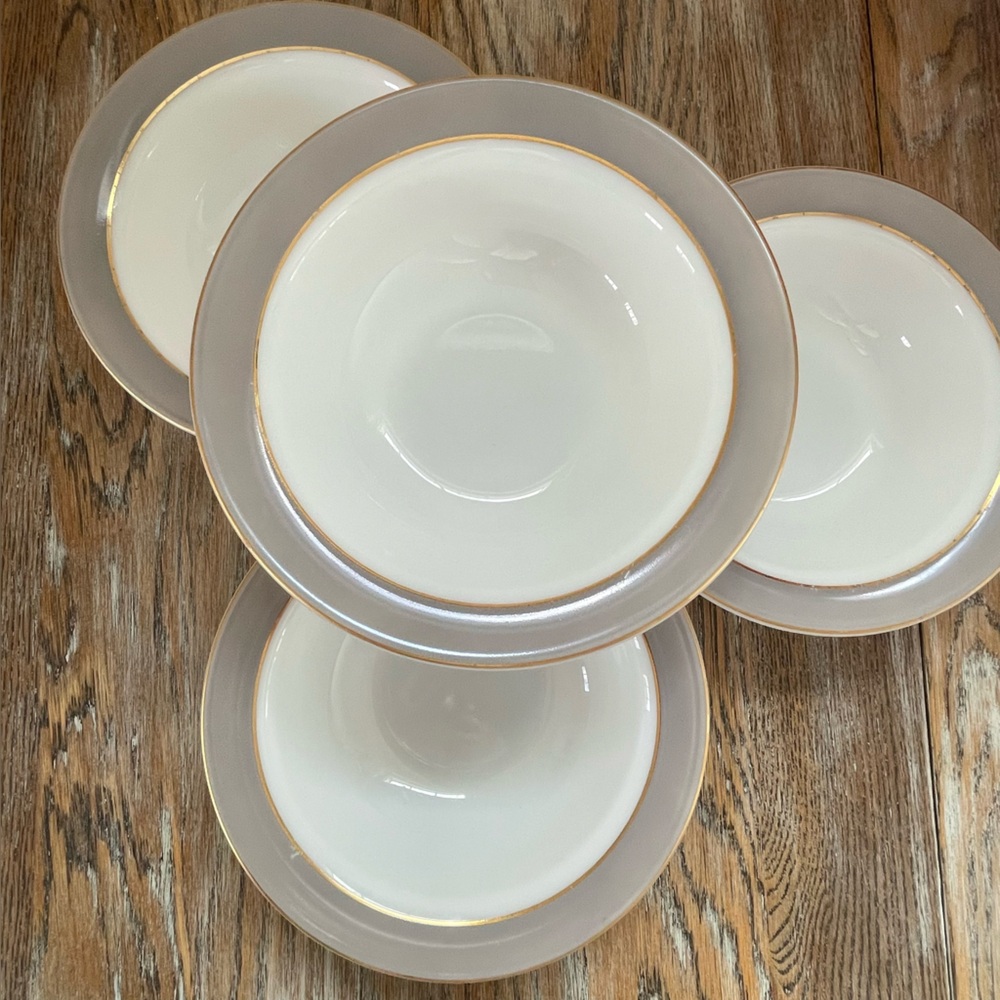 Vintage Pyrex Regency Dove Grey Soup Bowl Collection❤️